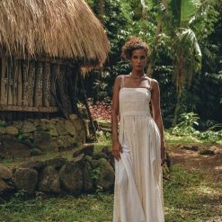 Jimmy Off-White Dress • Boho Dress For Women • Slip Evening Formal Dress New Collection