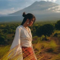 Jimmy New Collection Boho Wrap Top • Organic Wide Sleeve Blouse • Bridal Goddess Top