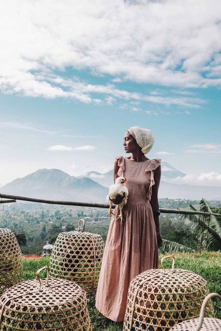 Stop List Organic Cotton Dresses Dusty Pink Boho Bridesmaid Dress 4 Stop List Organic Cotton Dresses Dusty Pink Boho Bridesmaid Dress