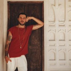 Jimmy Off-White Handwoven Cotton Shorts For Men