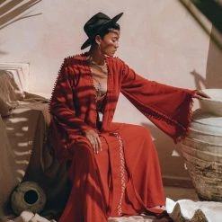 Jimmy Boho Top • Bohemian Wrap • Organic Top Women • Wide Sleeve Wrap Top New Collection