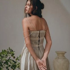 Jimmy Tribal Dress • Sage Green Goddess Dress • Ethnic Handwoven Macrame Dress 22 Jimmy Tribal Dress • Sage Green Goddess Dress • Ethnic Handwoven Macrame Dress