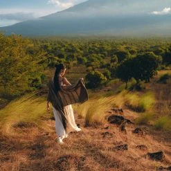 Jimmy Olive Green Poncho Robe For Women • Boho Kimono Overcoat • Prom Cover Up