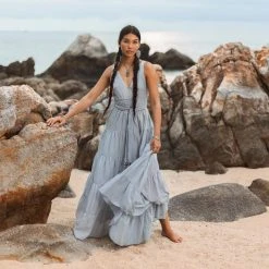 Eddie Boho Bridesmaid Dress • A Line Dress • Sky Blue Maxi Adjustable Dress 16 Eddie Boho Bridesmaid Dress • A Line Dress • Sky Blue Maxi Adjustable Dress