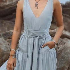 Eddie Boho Bridesmaid Dress • A Line Dress • Sky Blue Maxi Adjustable Dress 21 Eddie Boho Bridesmaid Dress • A Line Dress • Sky Blue Maxi Adjustable Dress