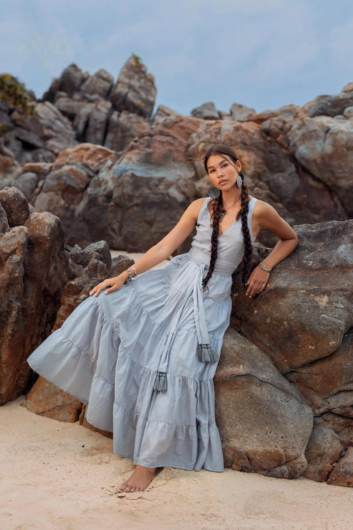 Eddie Boho Bridesmaid Dress • A Line Dress • Sky Blue Maxi Adjustable Dress 11 Eddie Boho Bridesmaid Dress • A Line Dress • Sky Blue Maxi Adjustable Dress