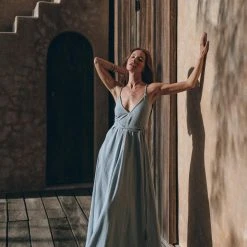 Jimmy Sky Blue Bohemian Dress • Boho Bridesmaid Dress Limited Edition