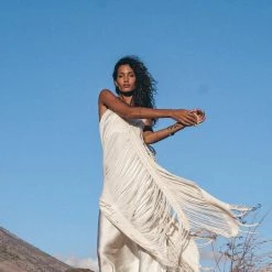 Jimmy See Through Dress • Long Maxi Dress • Tribal Raw Cotton Cover-up