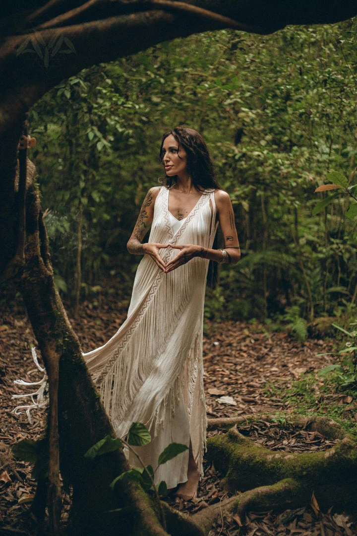 Jimmy See Through Dress • Long Maxi Dress • Tribal Raw Cotton Cover-up 9 Jimmy See Through Dress • Long Maxi Dress • Tribal Raw Cotton Cover-up