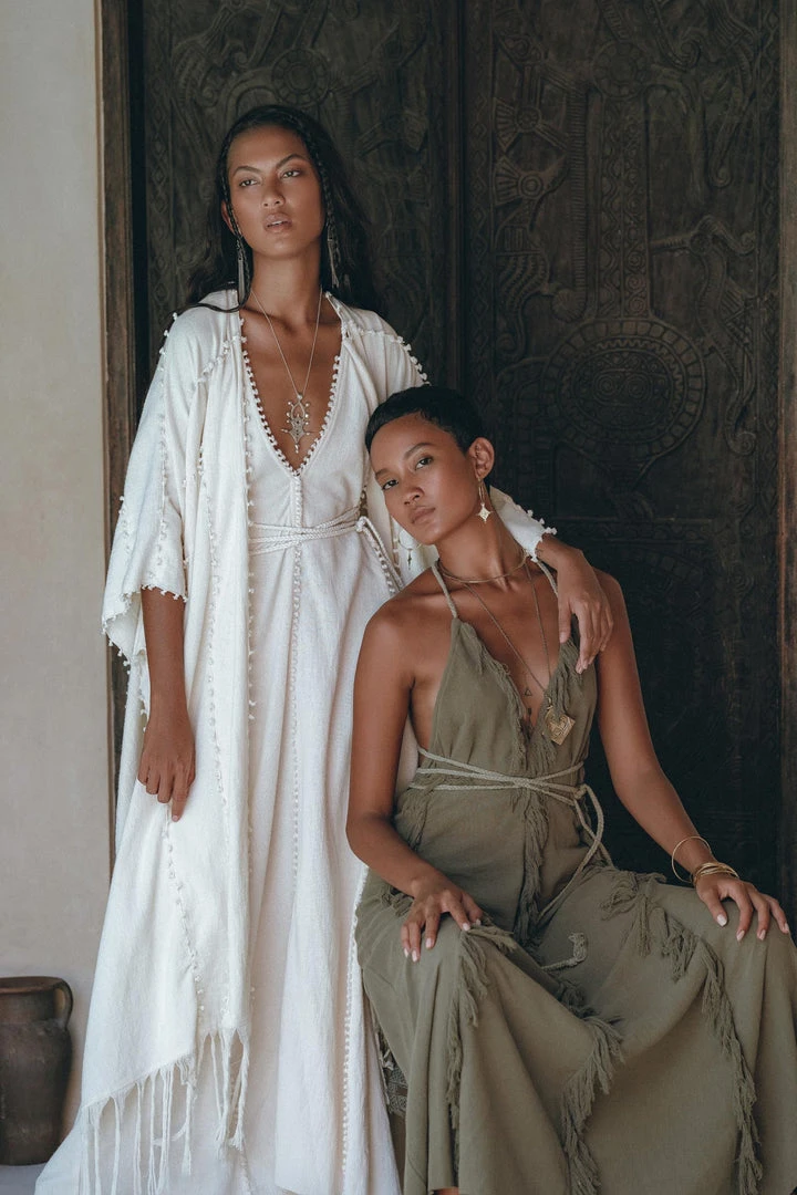 Jimmy Bridal Poncho Robe • Boho Cape For Women • Bohemian Kimono Overcoat