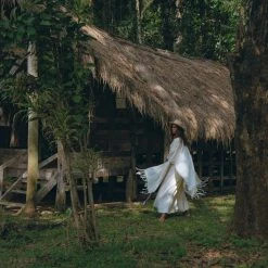 Jimmy Bridal Poncho Robe • Boho Cape For Women • Bohemian Kimono Overcoat